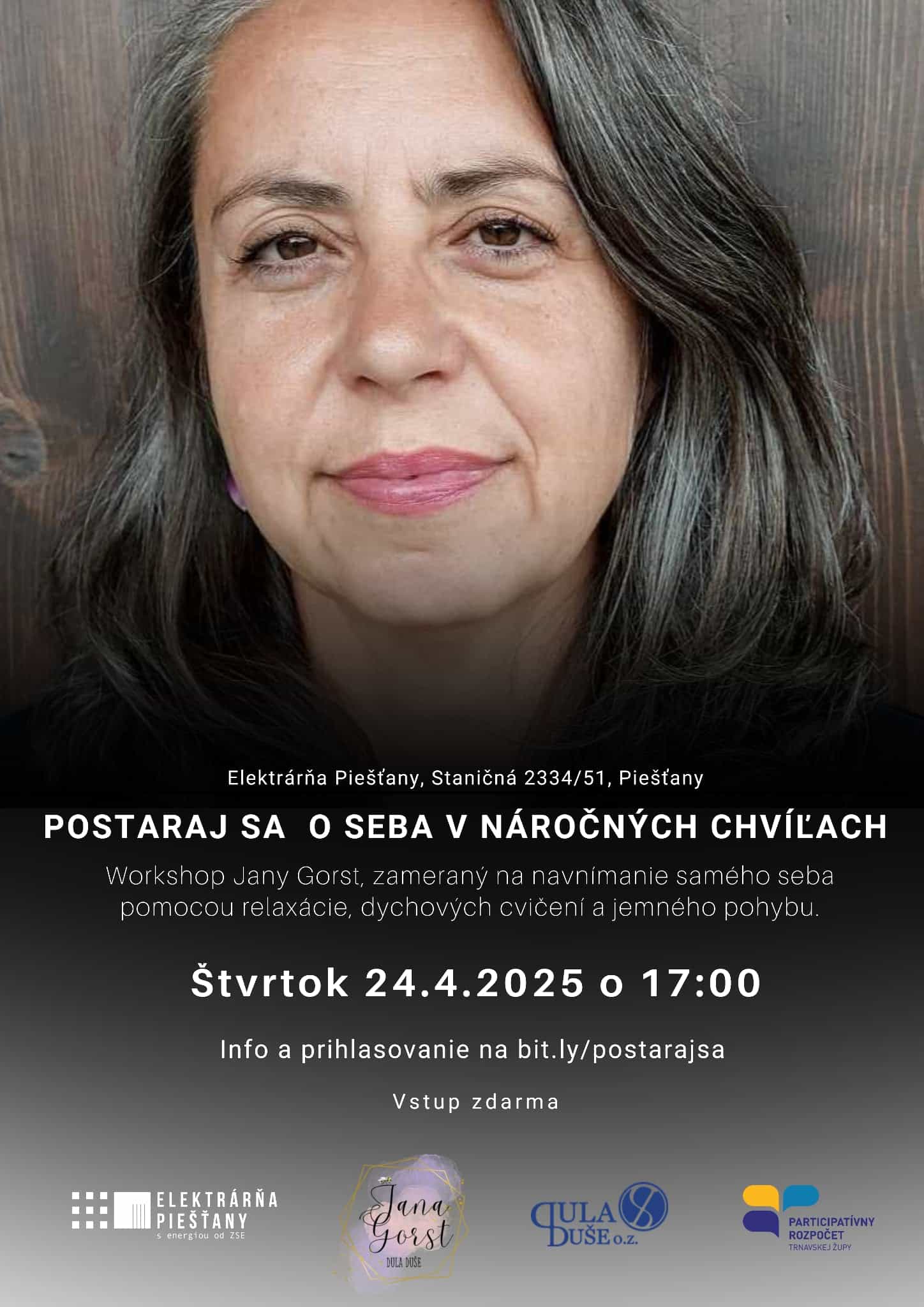 Kurz Jany Gorst - Postaraj sa o seba v ťažkých chvíľach